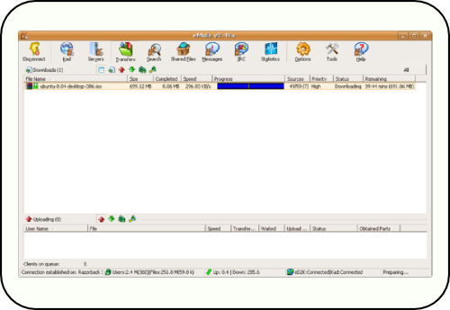 eMule Multiprotocol P2P Client