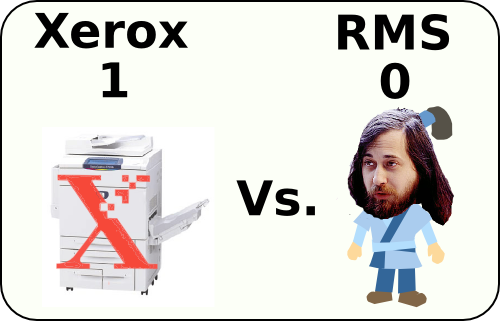 RMS vs. XEROX