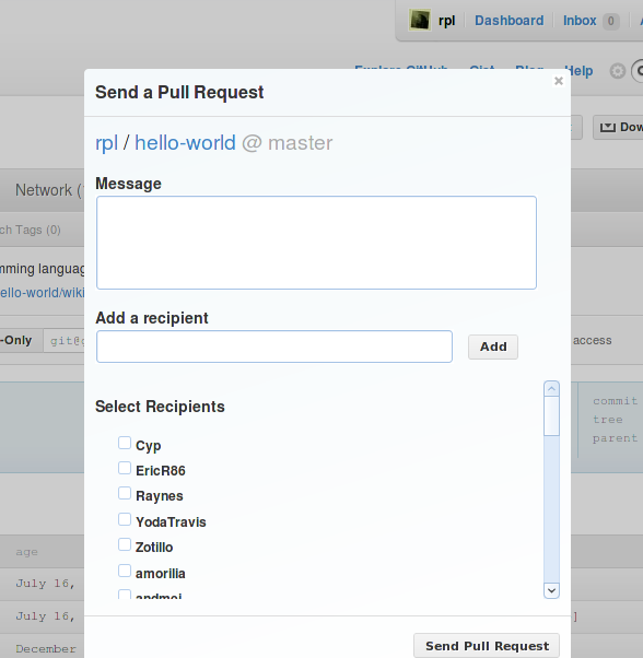 Pull request