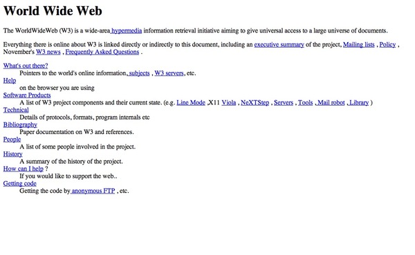 la prima pagina web