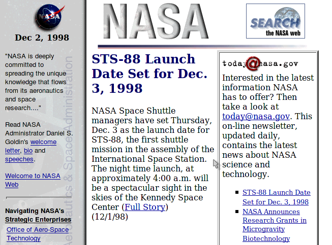 NASA.GOV 1998